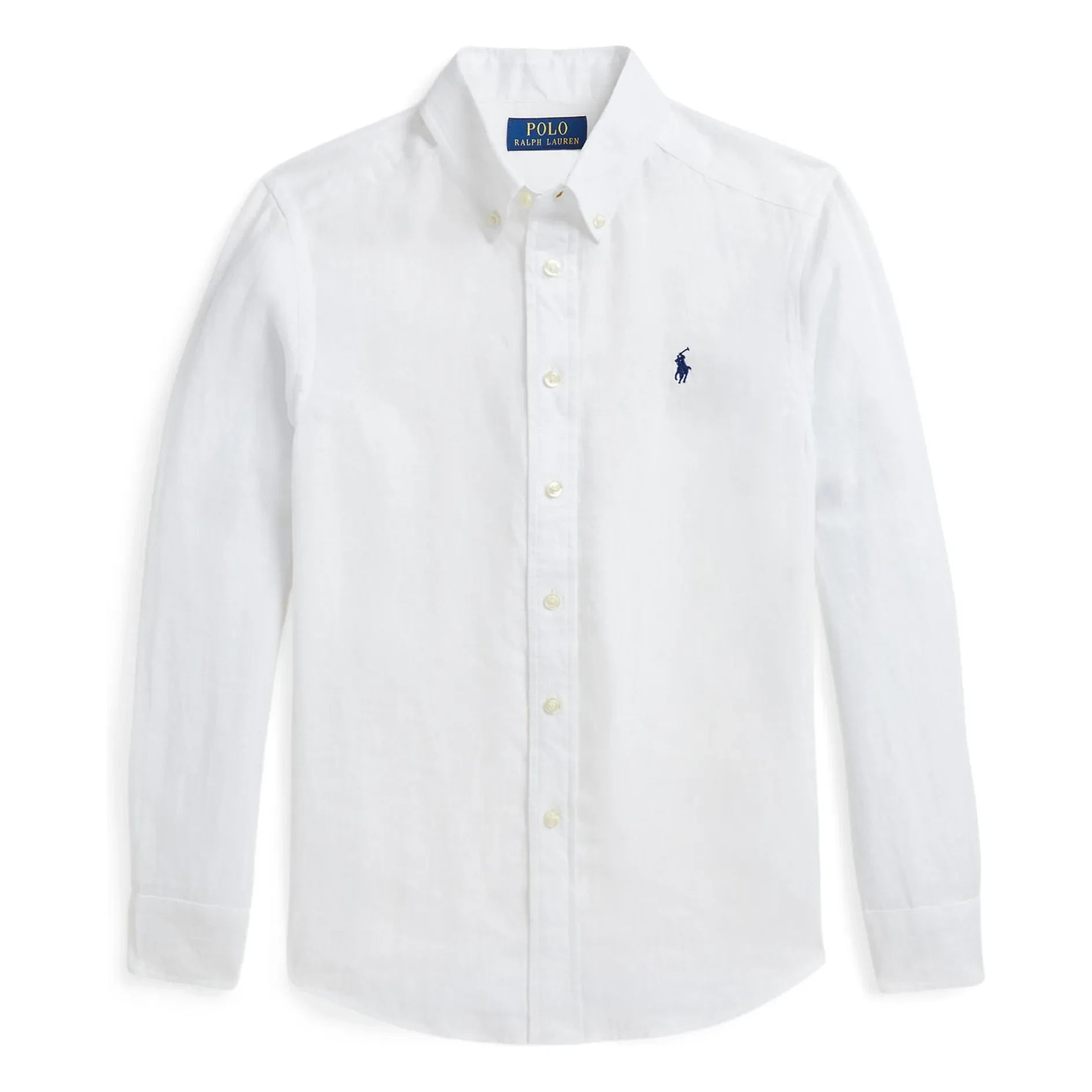 Ralph Lauren - Leinen-Sporthemd mit Logo | Weiß