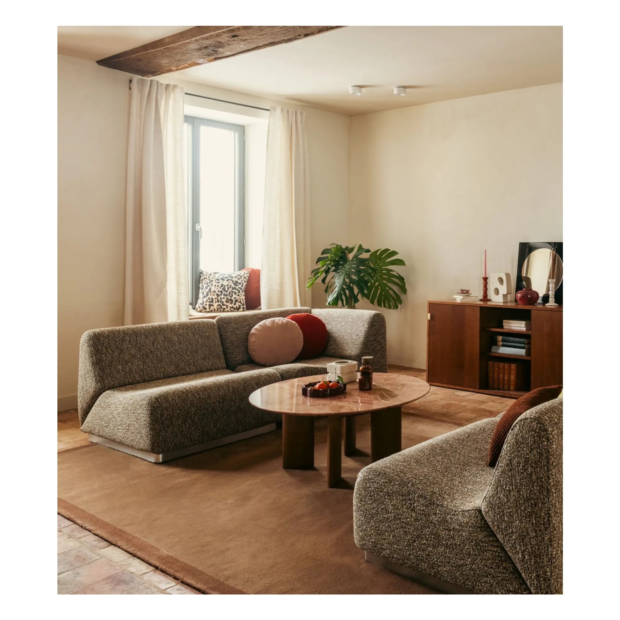 The Socialite Family - Teppich Wool Luna | Schokolade