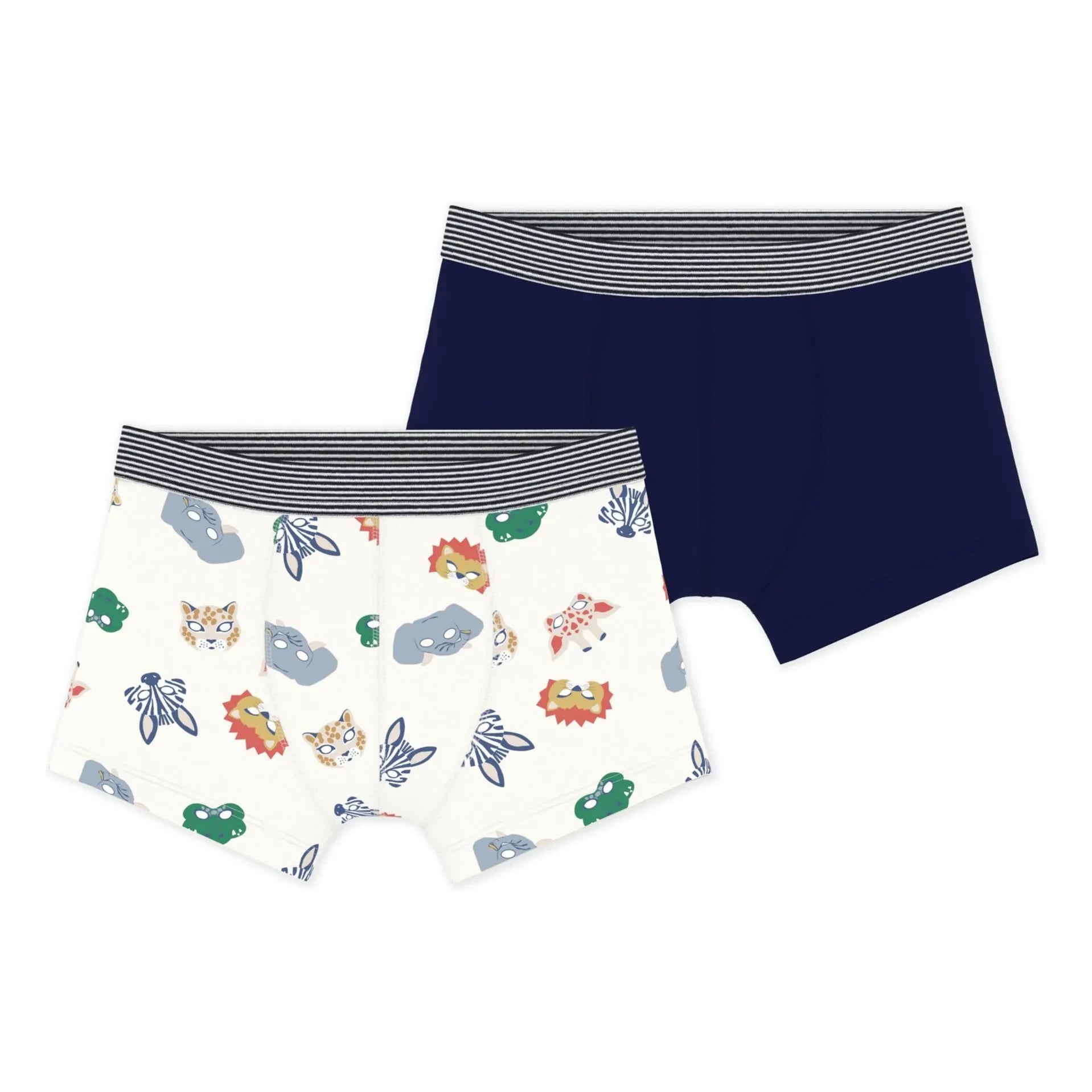 Petit Bateau - Marineblau 2er-Pack Boxer-Shorts