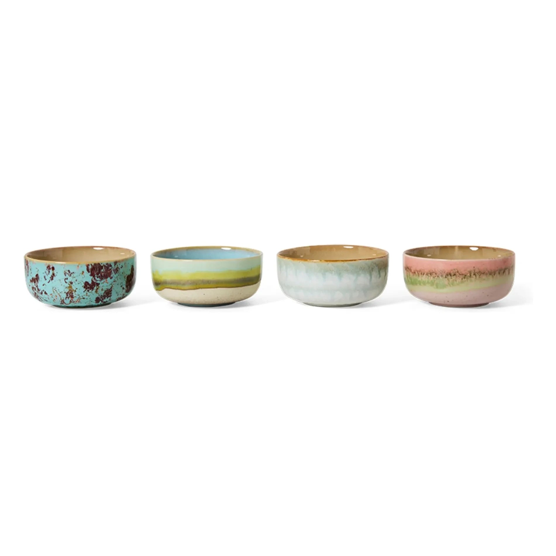 HKliving - Impression Schalen - 4er Set