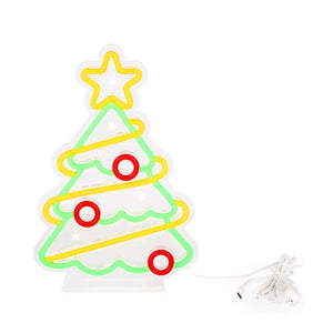 Legami - Neon-Effekt LED Lampe - Weihnachtsbaum - Es ist ein Zeichen