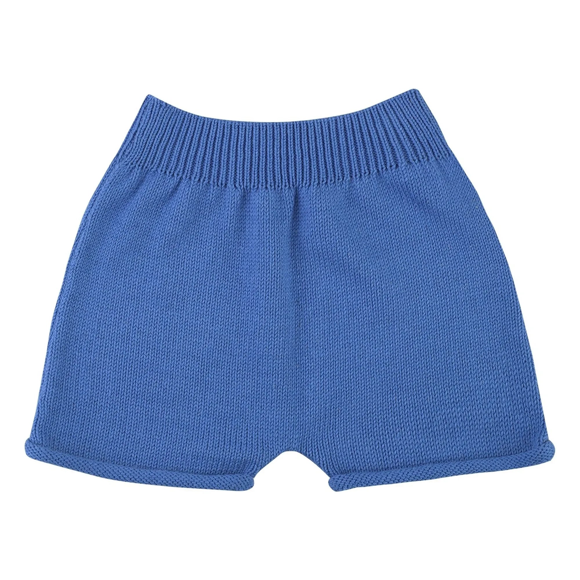 THE LiTTLE POETS - Jobim Bio-Baumwollstrick-Shorts | Königsblau