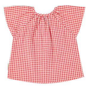 Piupiuchick - Vichy Bio-Baumwoll-Bluse | Rot