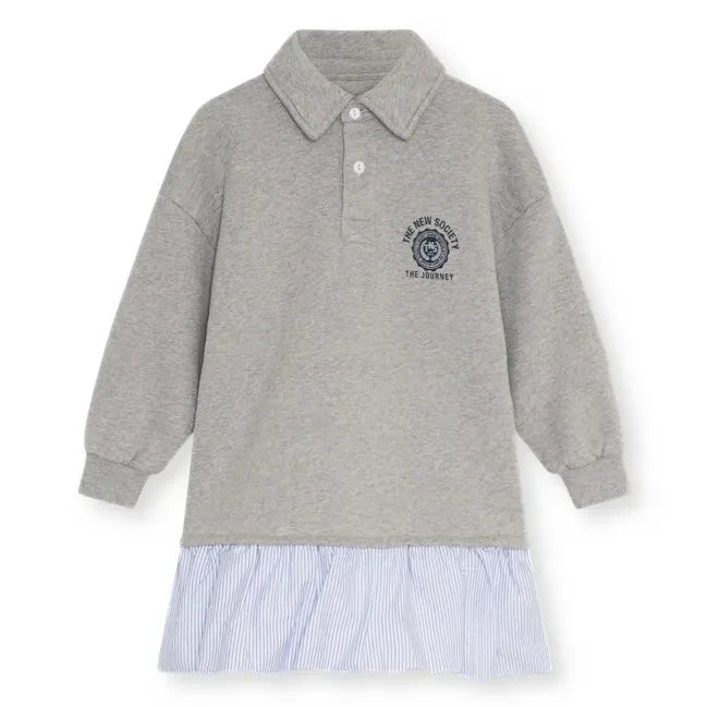 Die neue Gesellschaft – Ash Polo-Kleid | Grau