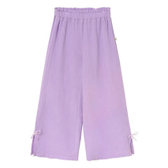 Cozmo – Lilafarbene Baumwoll-Gauze-Hose | Lavendel