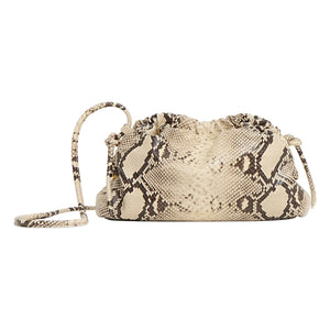Mansur Gavriel - Mini Tasche Cloud Clutch Geprägte Schlange | Beige
