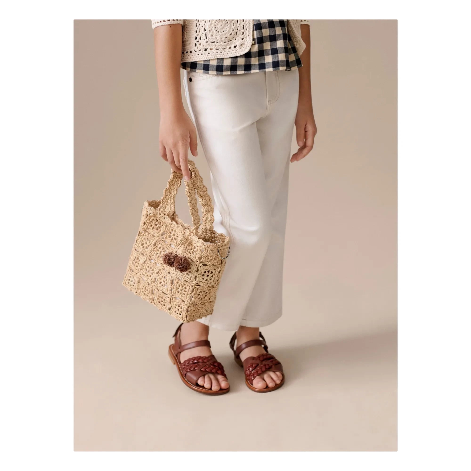 Bonpoint - Lito Raphia Tasche | Natur