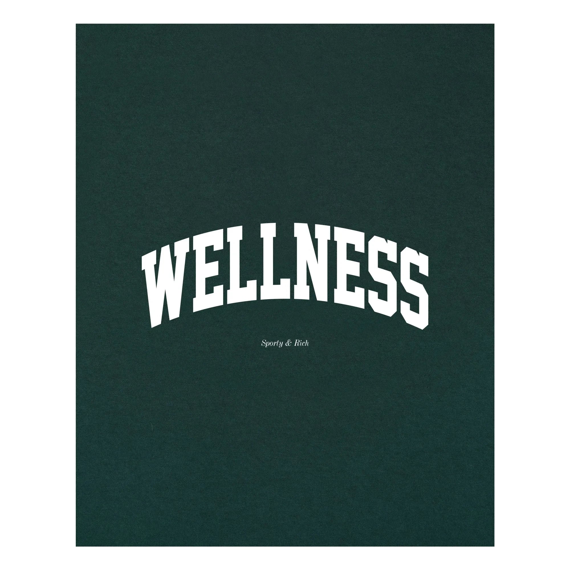 Sporty & Rich - Wellness Ivy T-Shirt Recycelte Baumwolle | Dunkelgrün
