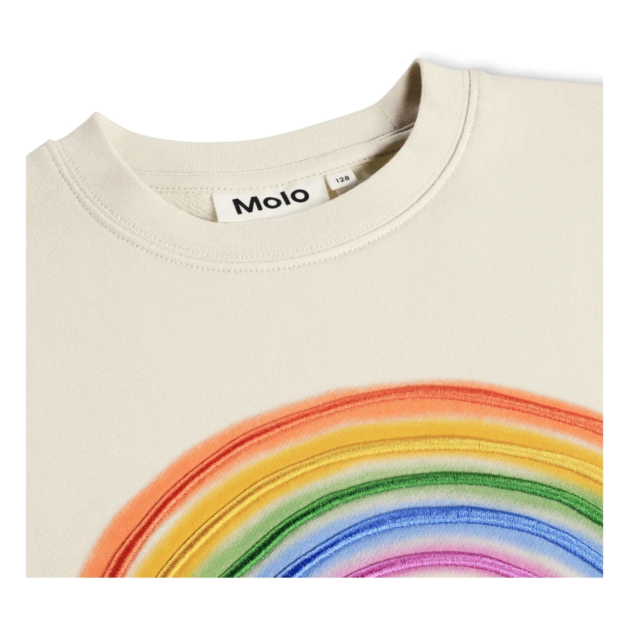 Molo - Monti Rainbow Bio-Baumwoll-Sweatshirt | Ecru