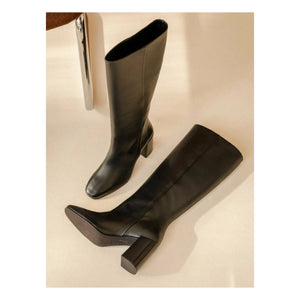 Bobbies - Hisaé Lammleder Stiefel | Schwarz