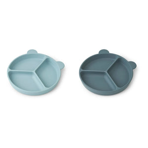 Liewood - Stacy Rutschfeste Teller - 2er-Set | Blau