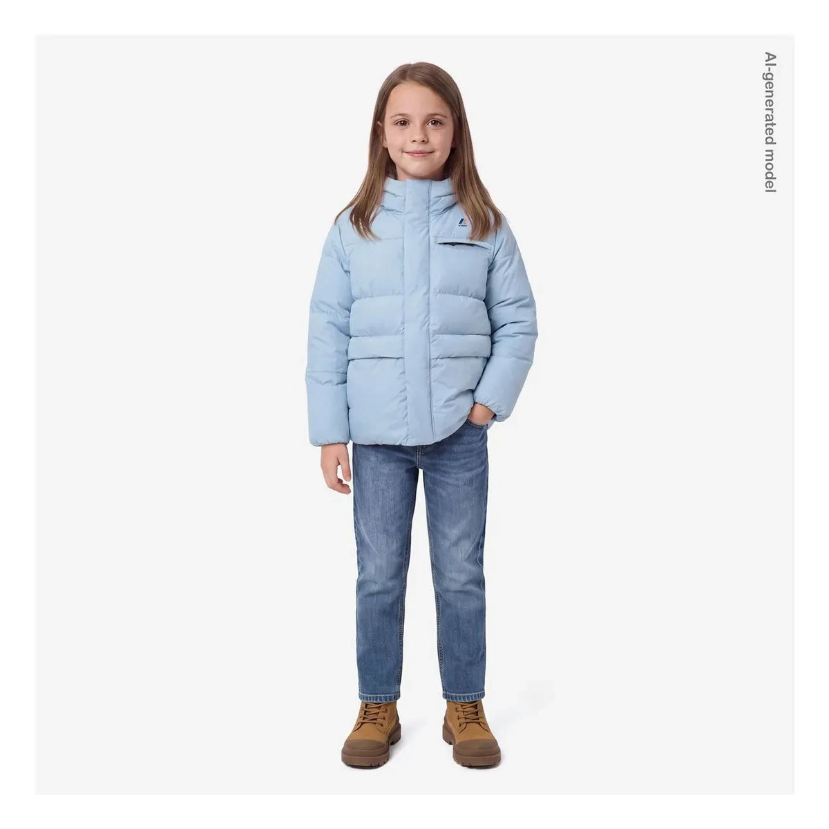 K-way - Le Vrai 4.0 Aurele Schwere, warmhaltende Daunenjacke | Hellblau