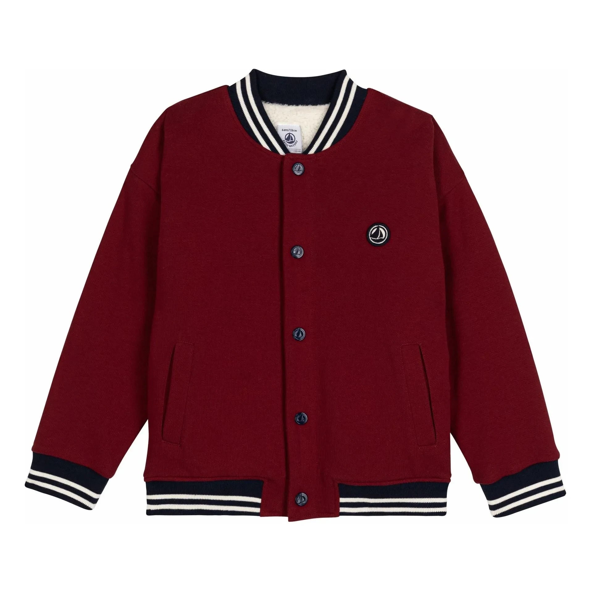 Petit Bateau - Teddy-Warmer Mantel | Bordeaux