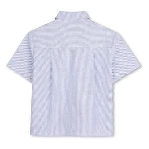 Kenzo - Kenzo Garden Gestreiftes Oxford-Hemd | Hellblau