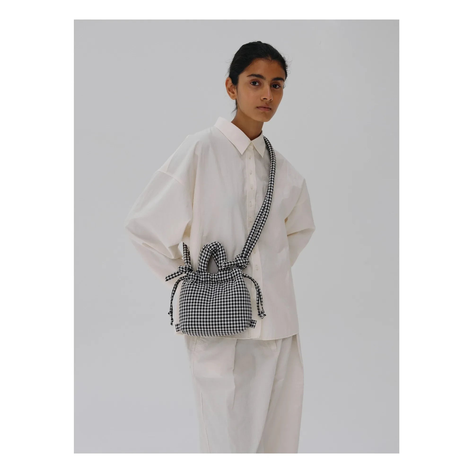 Olend - Micro Ona Soft Vichy Tasche | Schwarz