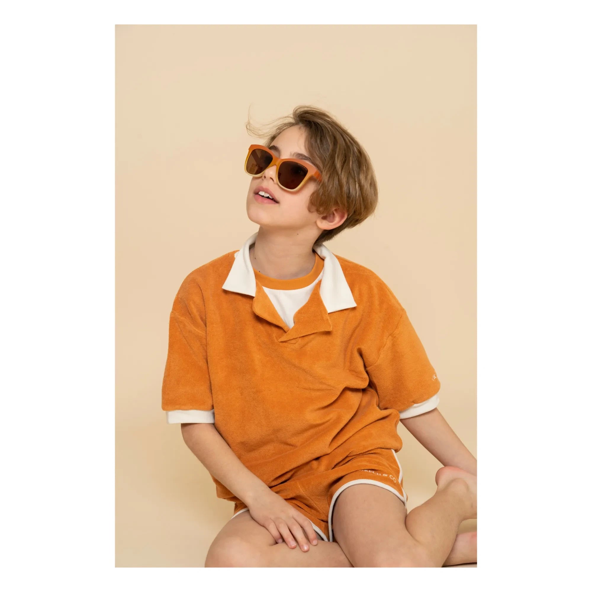 Grech & Co – Wayfarer Ombre Sonnenbrille | Orange