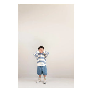 Jenest - Kay Gestreiftes Sweatshirt aus Bio-Baumwolle | Blau