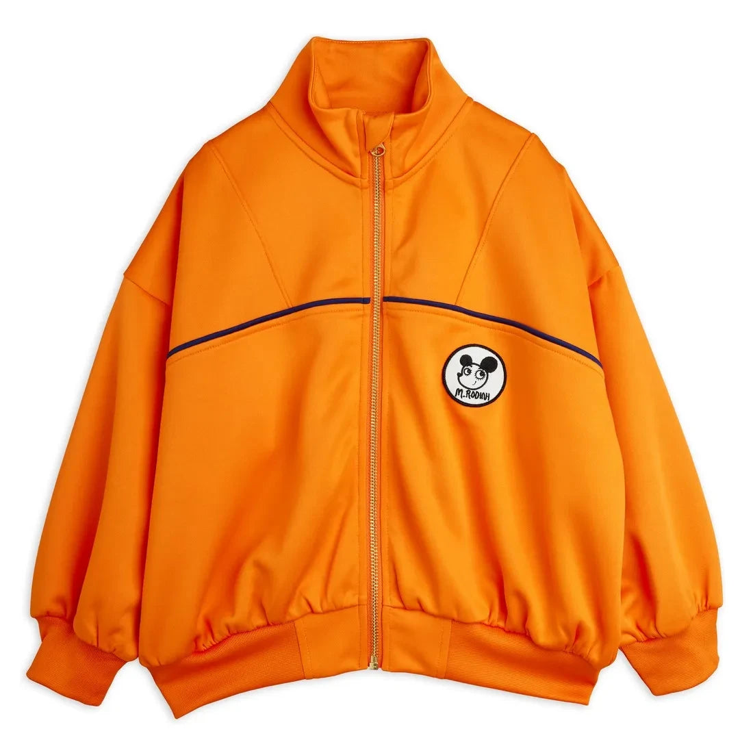 Mini Rodini - Sport Sweatshirt mit Reißverschluss aus recycelten Fasern | Orange