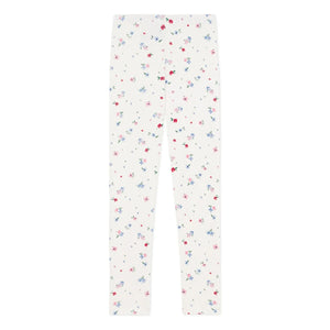 Petit Bateau - Blumen-Leggings | Weiß