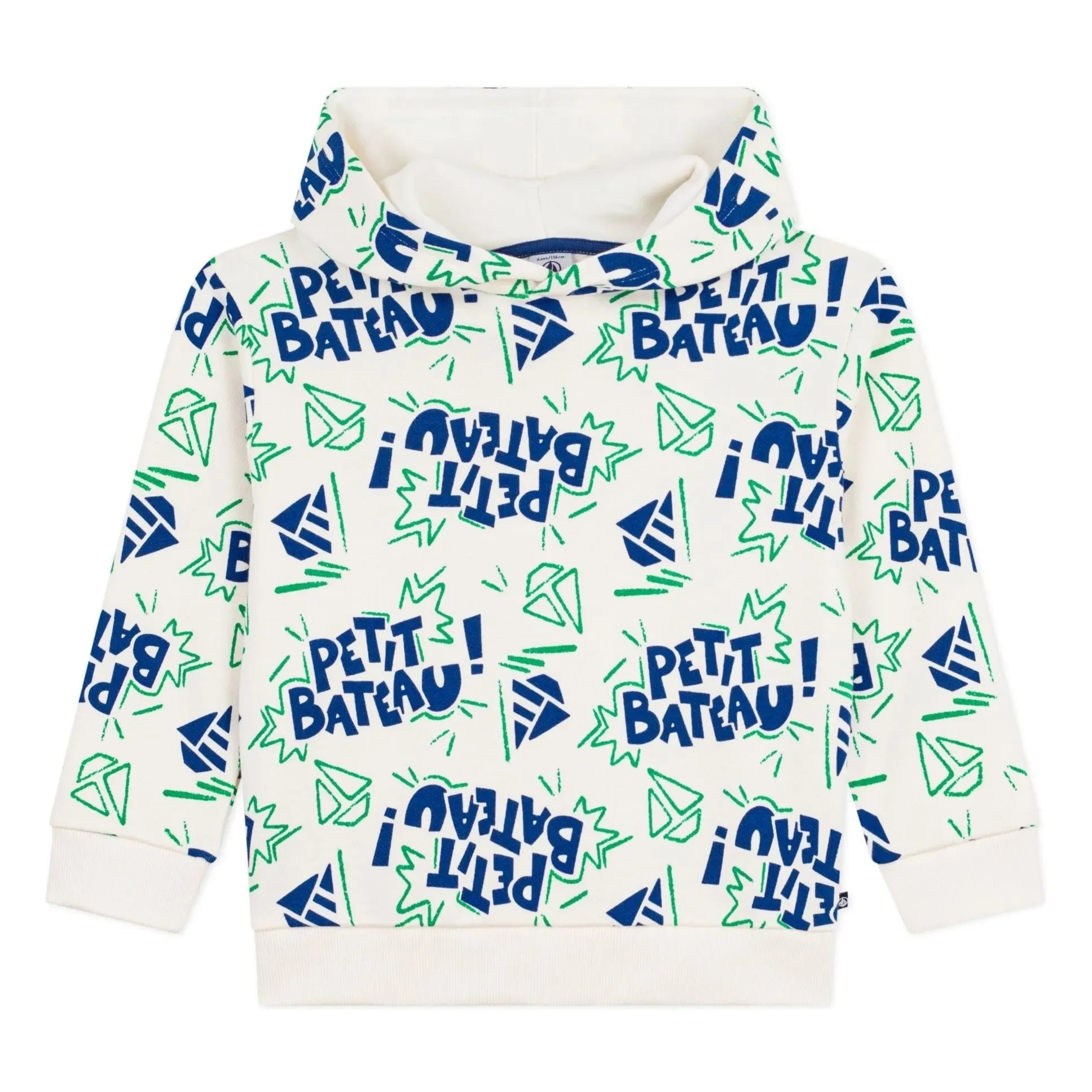 Petit Bateau – Petit Bateau Kapuzen-Sweatshirt | Ecru