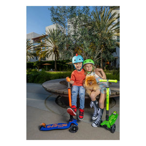 Micro - Maxi Faltbarer Neon LED Scooter | Grün