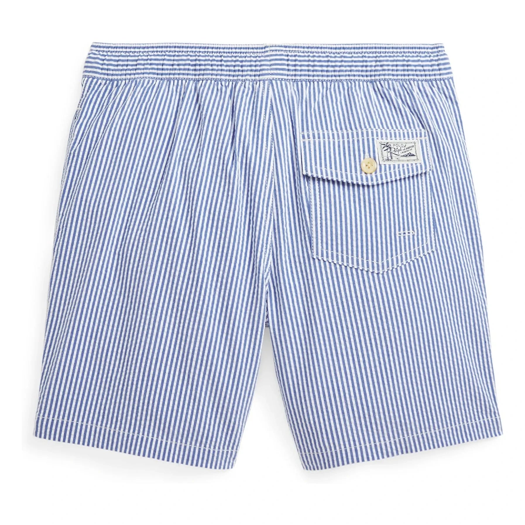 Ralph Lauren - Badeshorts mit Streifen aus recycelten Fasern | Blau