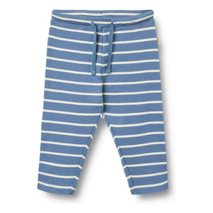 Wheat - Manfred Gestreifte Bio-Baumwoll-Jeggings | Blau