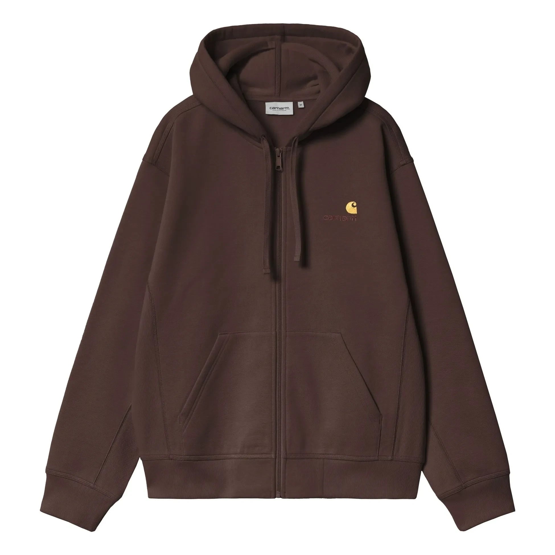 Carhartt WIP - American Script Reißverschluss-Sweatshirt | Braun