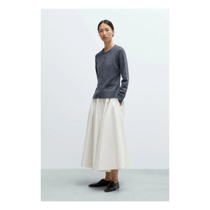Cordera – Grauer Merino-Woll-Neckholder-Pullover