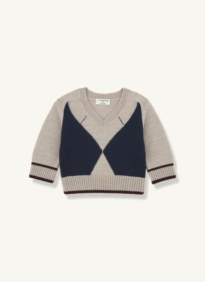 1+ in the family - Kasper Merino-Wollpullover | Beige