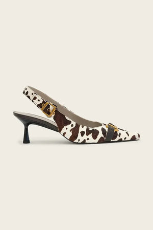 AllSaints Sivri Topuklu Deri Hera Slingback Ayakkabı