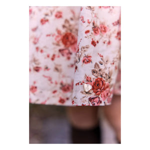 Tartine et Chocolat - Blumenkleid mit Rüschenkragen | Rosa
