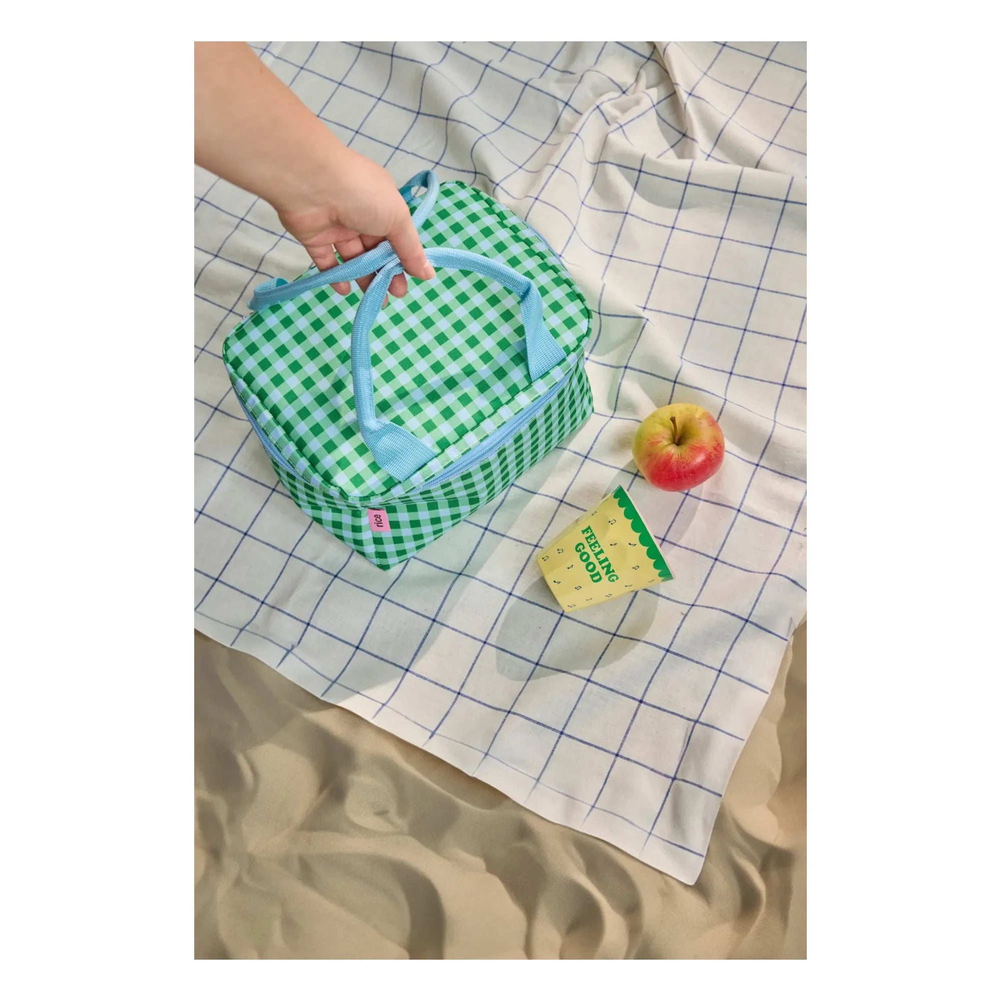 Rice - Vichy Kühltasche | Grün