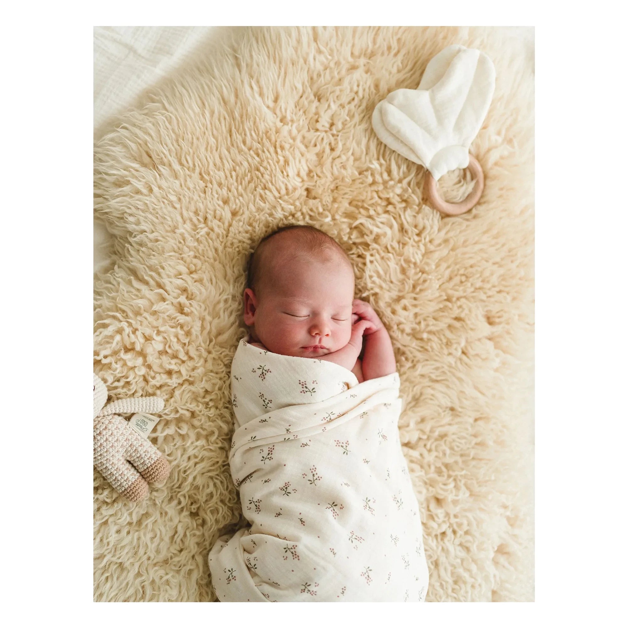 Babyshower - Roseberry Windeln - 3er Set | Ecru