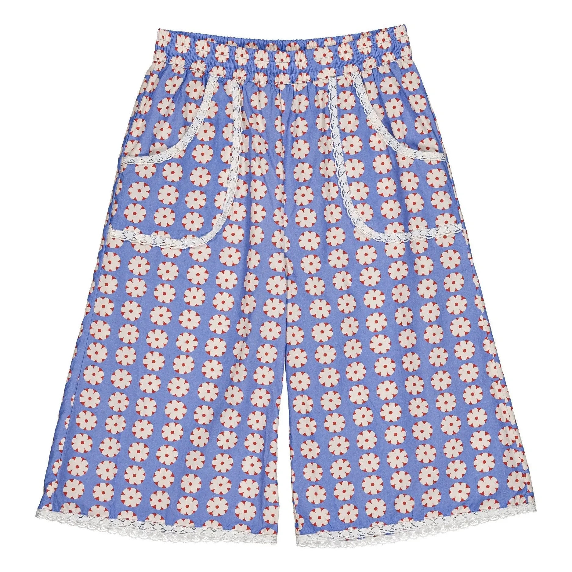 Hello Simone - Culotte-Rock mit Blumenmuster | Blau
