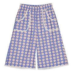 Hello Simone - Culotte-Rock mit Blumenmuster | Blau