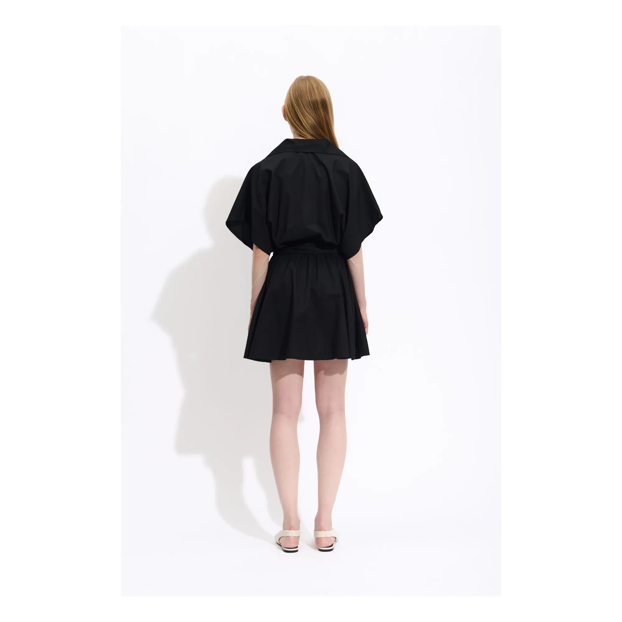 BELLEPIECE - Tara Popeline-Kleid | Schwarz