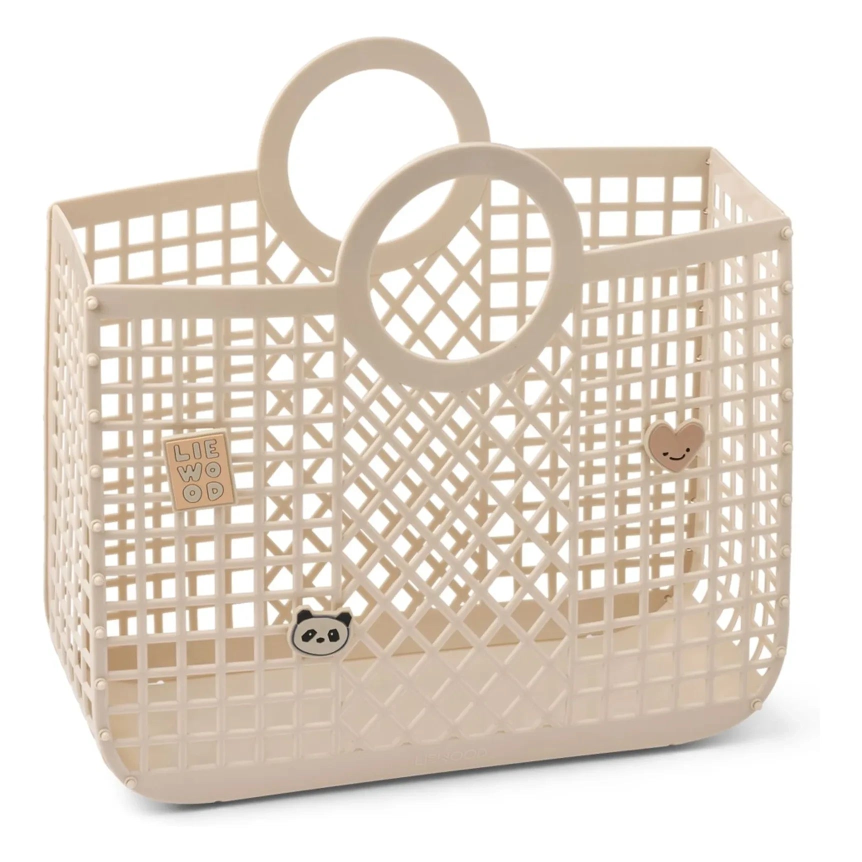 Liewood - Korb Bloom Charms Recycelte Fasern | Ecru