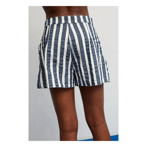 Dr Bloom - Gestreifte Shorts | Dunkelblau