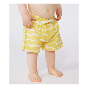 Petit Bateau - Badeshorts aus recycelten Fasern | Gelb