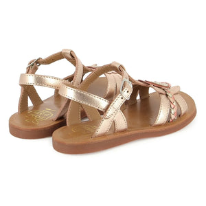 Pom d'Api – Plagette Alto Metallic Sandalen | Kupferrot