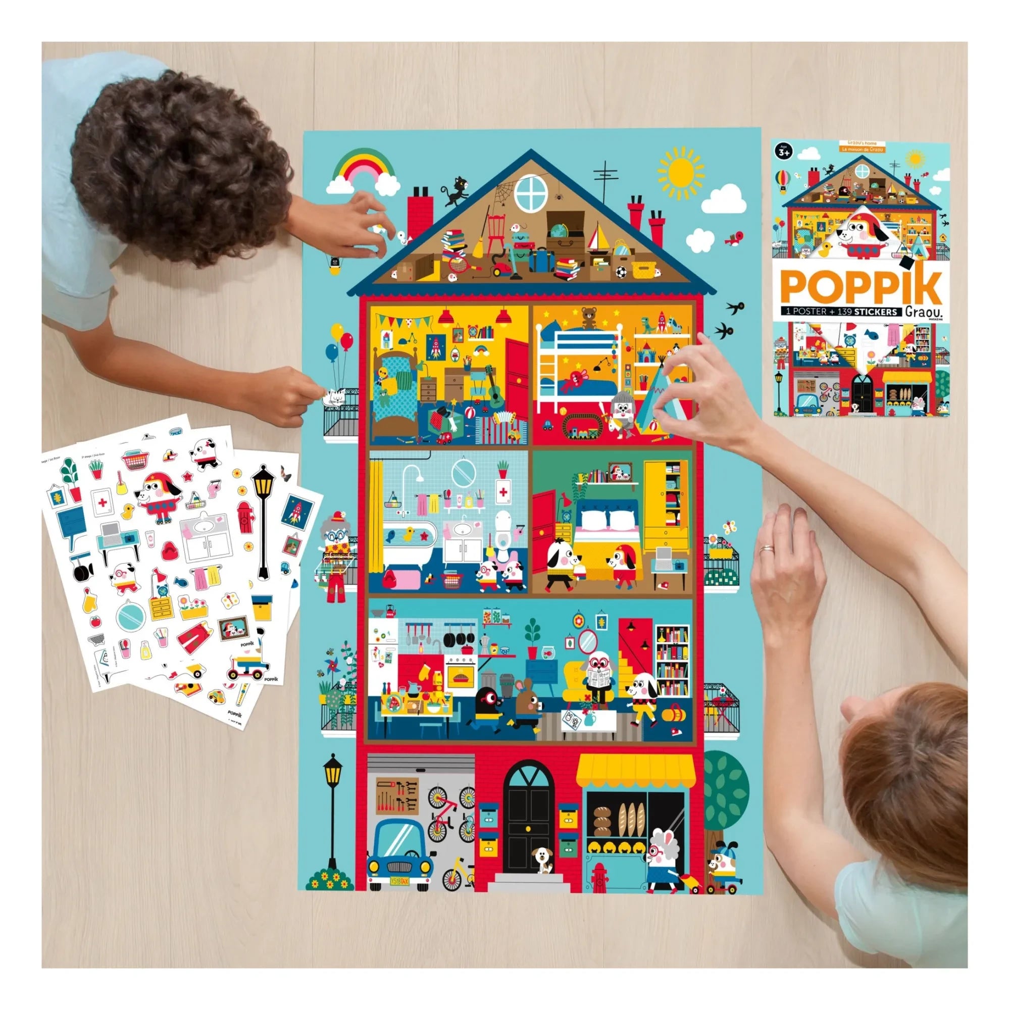Poppik - Graou Stickerposter