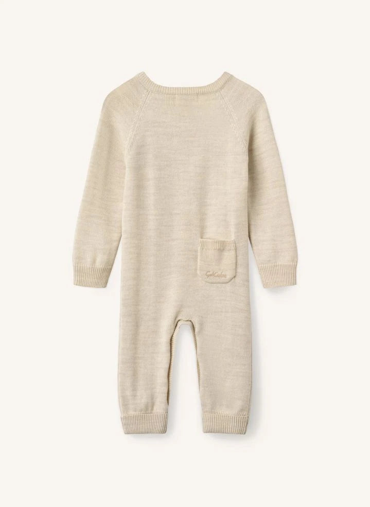 Copenhagen Colors - Bio-Baumwoll-Strampler mit Knöpfen | Creme