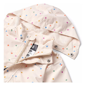 Molo - Waiton Cœurs Regenjacke aus recycelten Fasern | Blassrosa