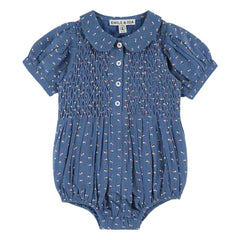 Emile et Ida - Overall mit blauem Blumenmuster | Blau