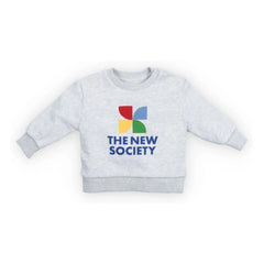 the new society - TNS Logo Sweatshirt | Grau meliert