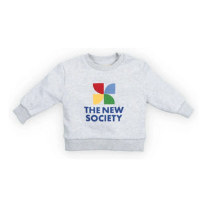 the new society - TNS Logo Sweatshirt | Grau meliert