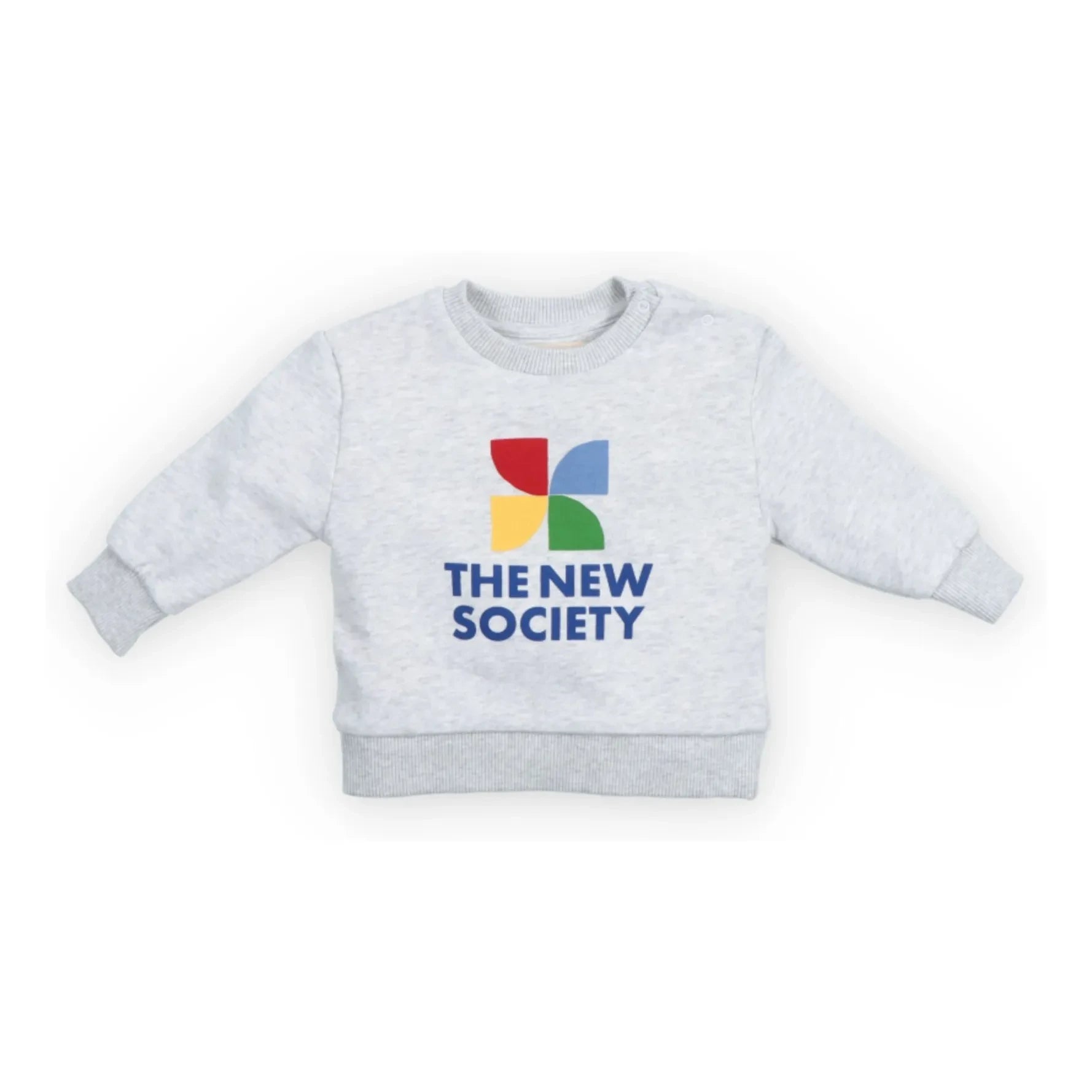 the new society - TNS Logo Sweatshirt | Grau meliert