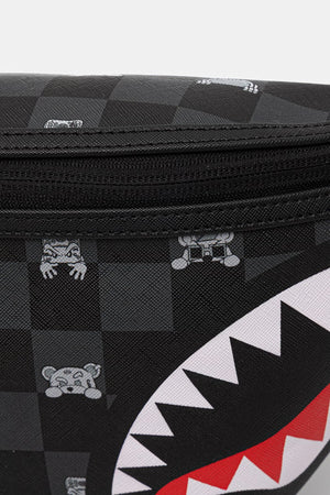 Sprayground - Schwarze Kunstleder-Bauchtasche 910B8912NSZ