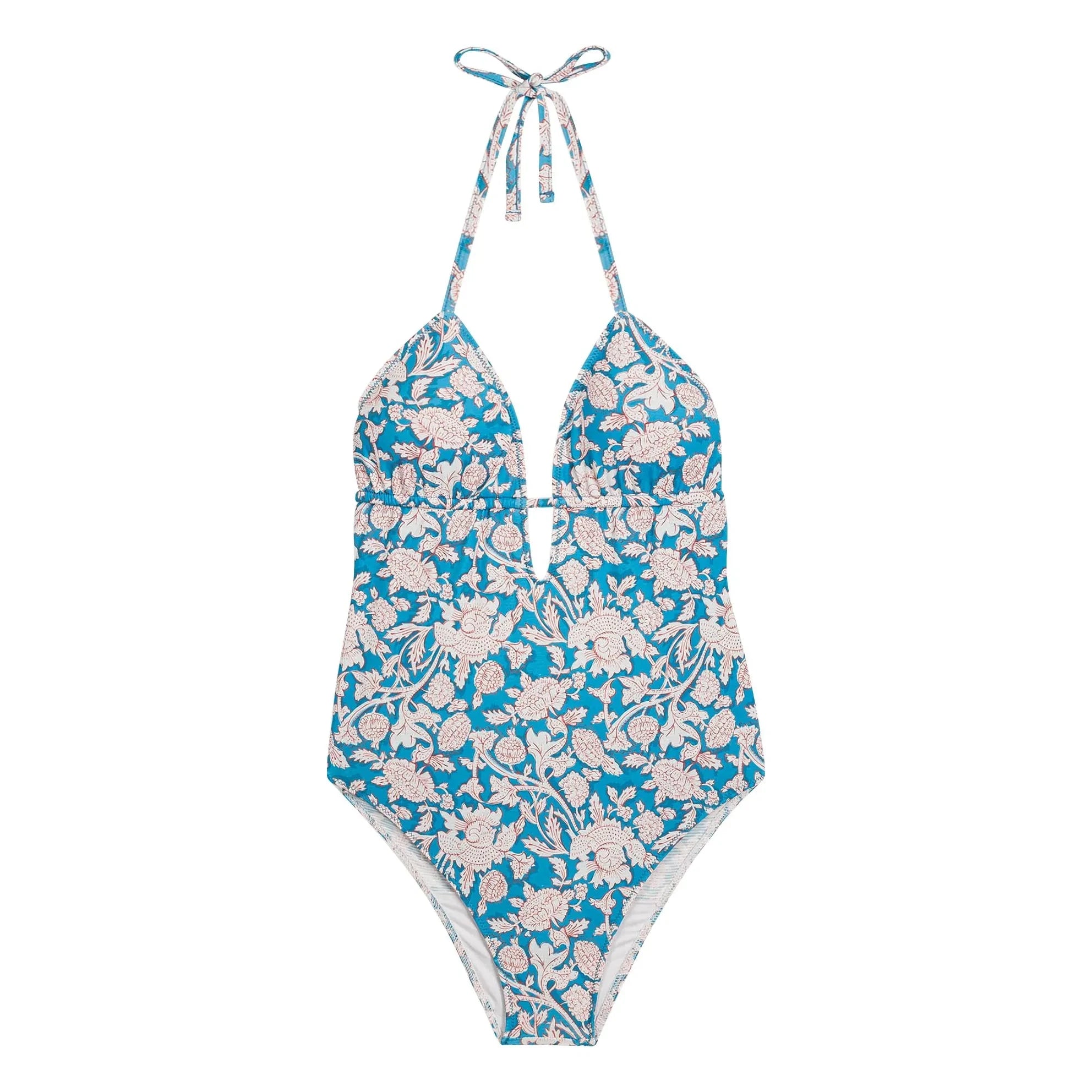 Louise Misha - Positano Einteiler Badeanzug | Blau